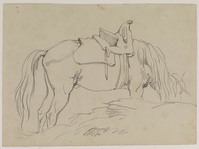 Y 001i
          <br/>
          Gezadeld paard, grazend
          <br/>
          <em>Voogd, Hendrik (1768-1839)</em>